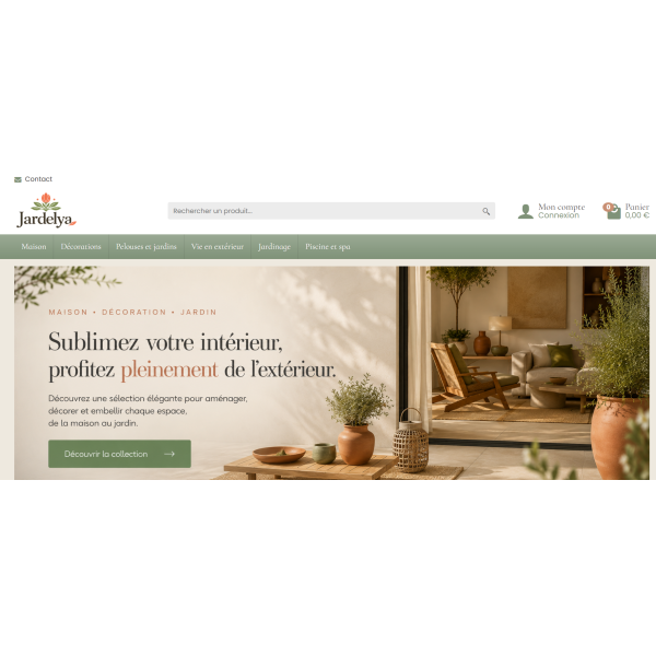 Jardelya.fr – Site e-commerce Maison & Jardin – 51 000 produits – Dropshipping