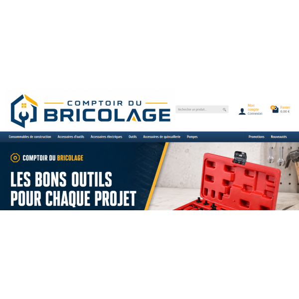 Comptoirdubricolage.fr – Boutique e-commerce PrestaShop – 6 000 références – Dropshipping clé en main