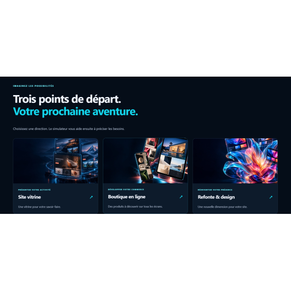DevisSiteWebExpress.fr — Plateforme de devis web avec simulateur et espace freelances, prête à reprendre