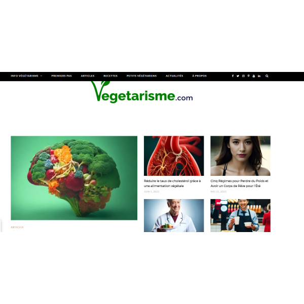 Vente de Site Web : Vegetarisme.com