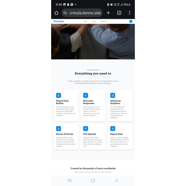 Formula, application web à vendre  - Vente de site web
