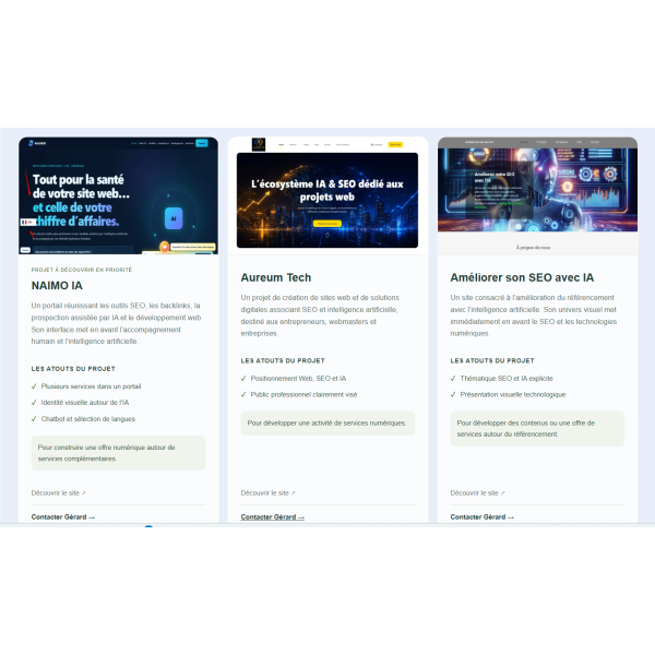 MonBusinessVotreAvenir.fr — Site dédié à la transmission de projets web et aux opportunités de partenariat