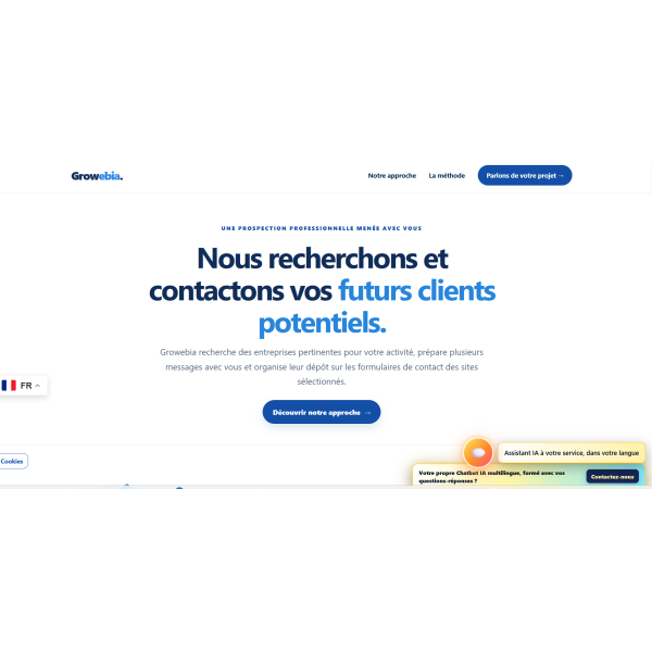 Growebia.com — Site de prospection ciblée pour trouver de nouveaux clients professionnels