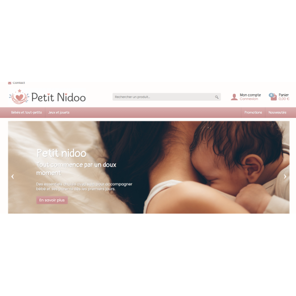 Petitnidoo.fr - site e-commerce en dropshipping puericulture & jeux pour enfants